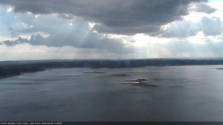 Lake Travis webcam, September 6, 2018 4:50 PM CT