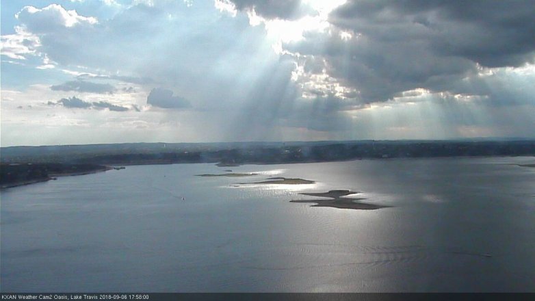 Lake Travis webcam, September 6, 2018 5:00 PM CT