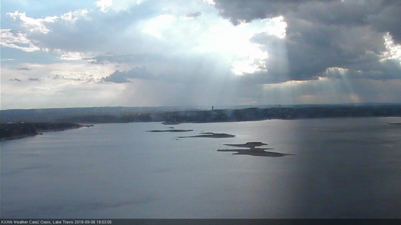 Lake Travis webcam, September 6, 2018 5:05 PM CT
