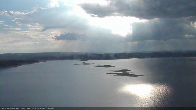 Lake Travis webcam, September 6, 2018 5:10 PM CT
