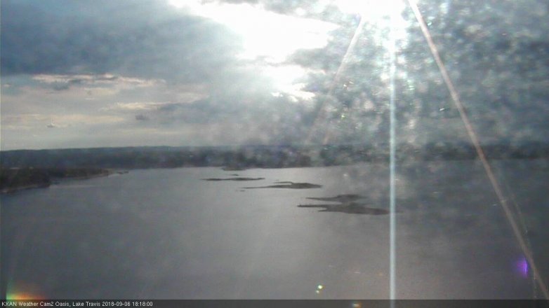 Lake Travis webcam, September 6, 2018 5:20 PM CT