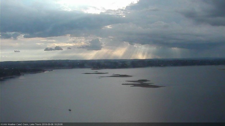 Lake Travis webcam, September 6, 2018 5:30 PM CT