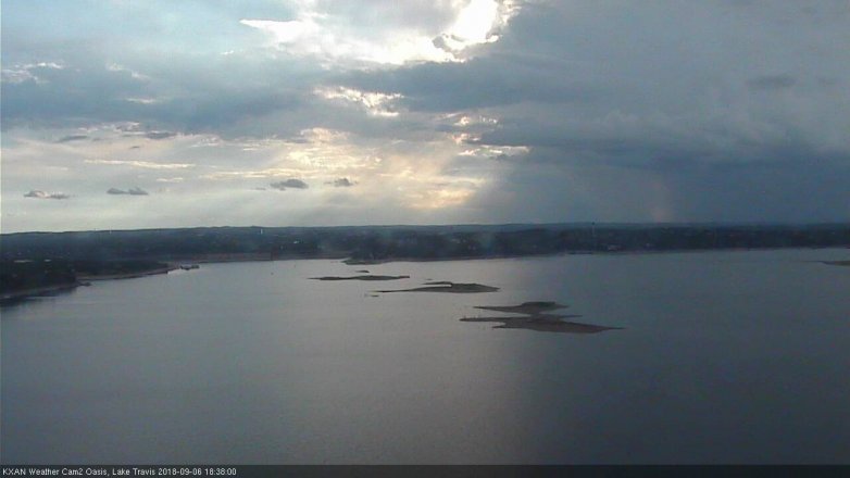 Lake Travis webcam, September 6, 2018 5:40 PM CT