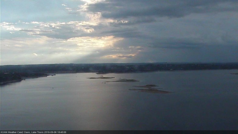 Lake Travis webcam, September 6, 2018 5:50 PM CT