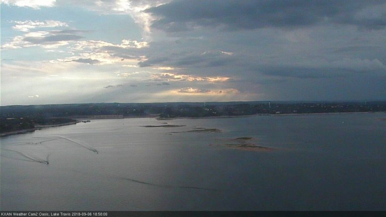 Lake Travis webcam, September 6, 2018 6:00 PM CT