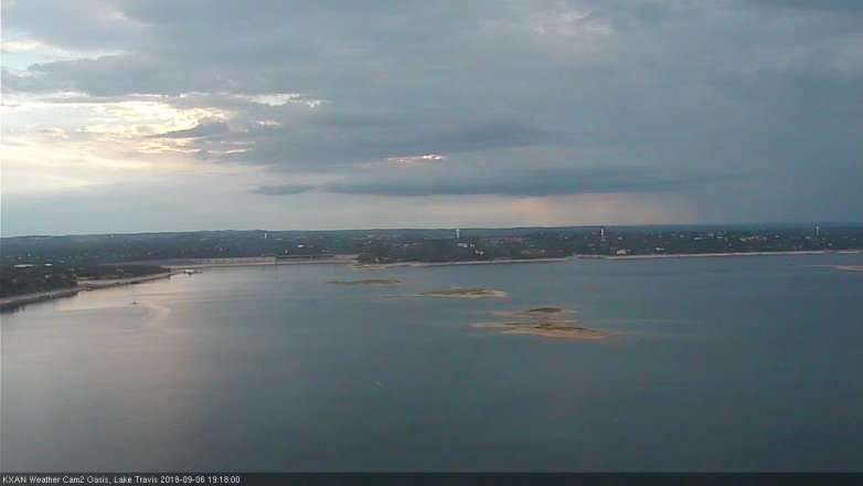 Lake Travis webcam, September 6, 2018 6:20 PM CT