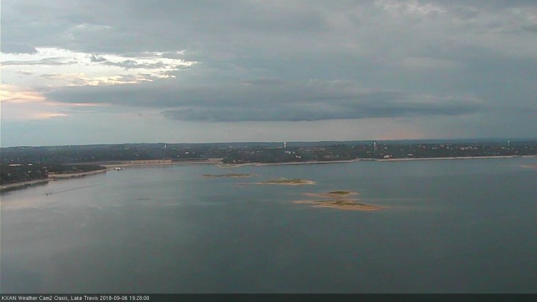Lake Travis webcam, September 6, 2018 6:30 PM CT