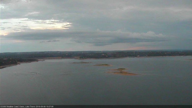 Lake Travis webcam, September 6, 2018 6:40 PM CT