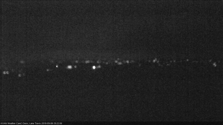 Lake Travis webcam, September 6, 2018 7:25 PM CT