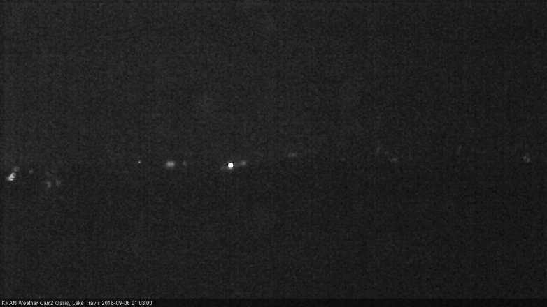 Lake Travis webcam, September 6, 2018 8:05 PM CT