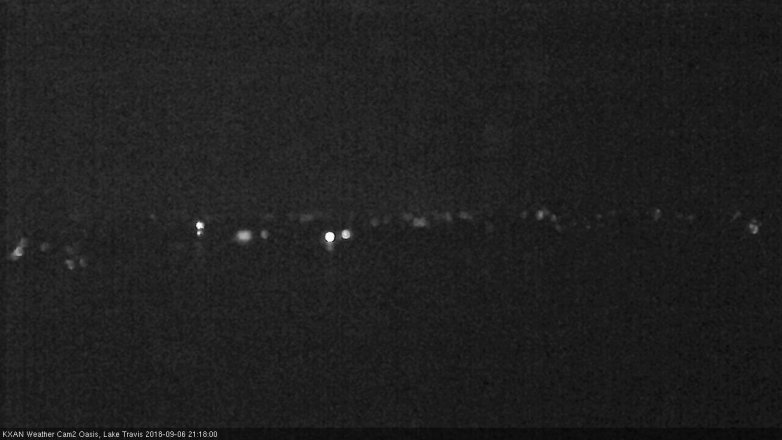 Lake Travis webcam, September 6, 2018 8:20 PM CT