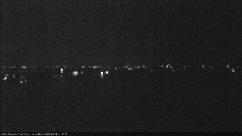 Lake Travis webcam, September 6, 2018 8:40 PM CT