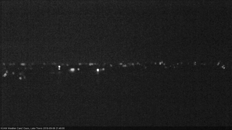 Lake Travis webcam, September 6, 2018 8:50 PM CT