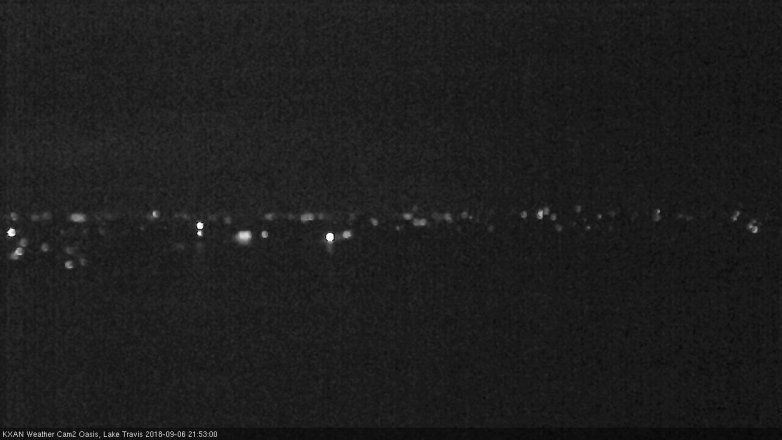 Lake Travis webcam, September 6, 2018 8:55 PM CT