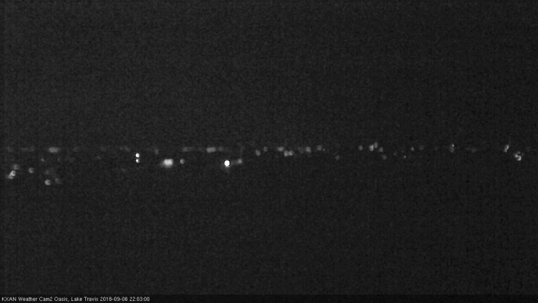 Lake Travis webcam, September 6, 2018 9:05 PM CT