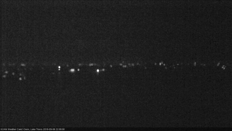 Lake Travis webcam, September 6, 2018 9:10 PM CT