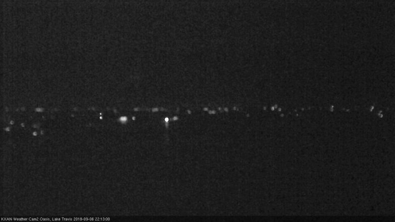 Lake Travis webcam, September 6, 2018 9:15 PM CT