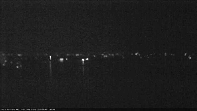 Lake Travis webcam, September 6, 2018 9:20 PM CT