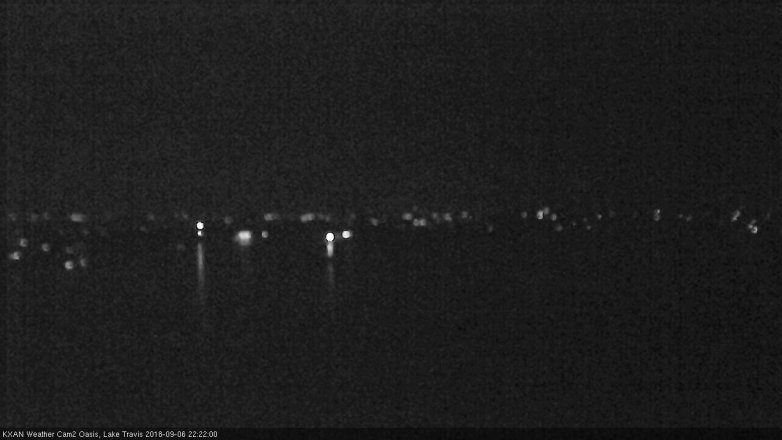 Lake Travis webcam, September 6, 2018 9:25 PM CT