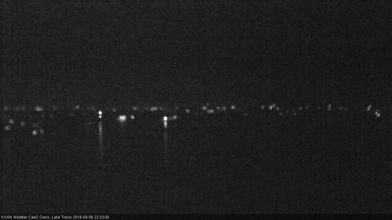 Lake Travis webcam, September 6, 2018 9:35 PM CT