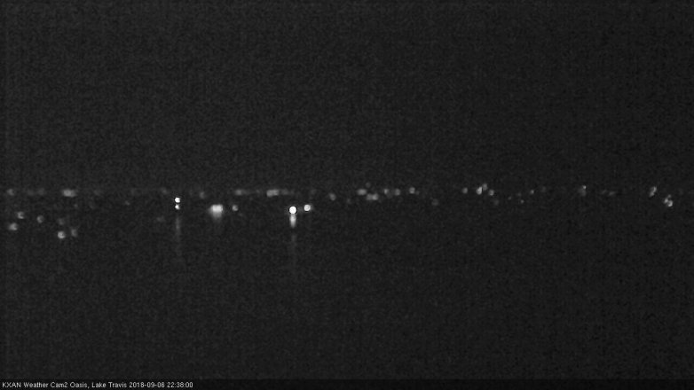 Lake Travis webcam, September 6, 2018 9:40 PM CT