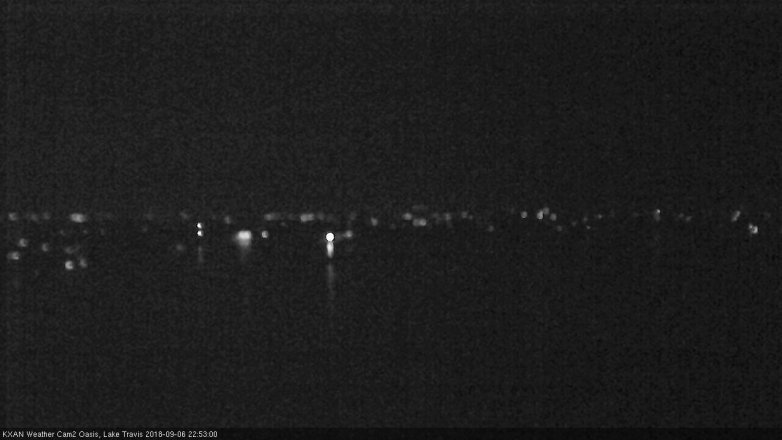 Lake Travis webcam, September 6, 2018 9:55 PM CT