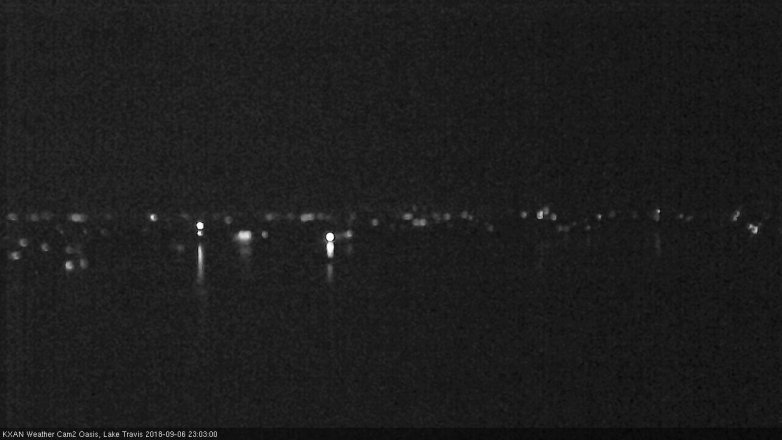 Lake Travis webcam, September 6, 2018 10:05 PM CT