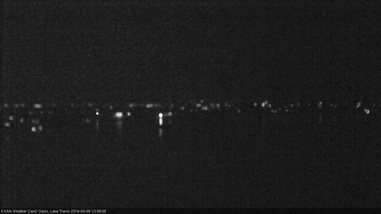 Lake Travis webcam, September 6, 2018 10:10 PM CT