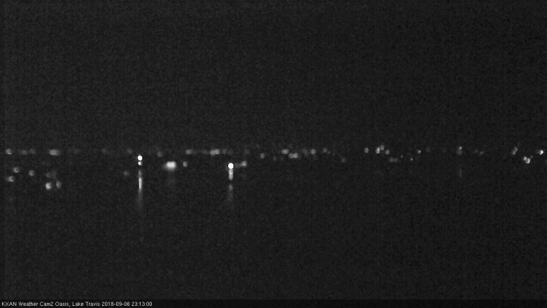 Lake Travis webcam, September 6, 2018 10:15 PM CT