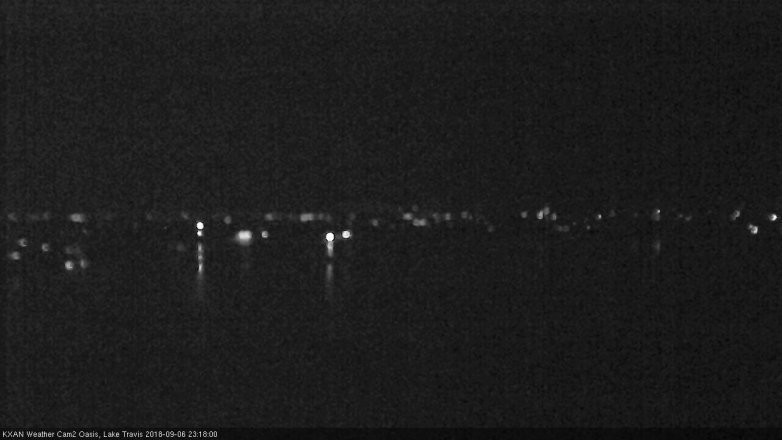 Lake Travis webcam, September 6, 2018 10:20 PM CT