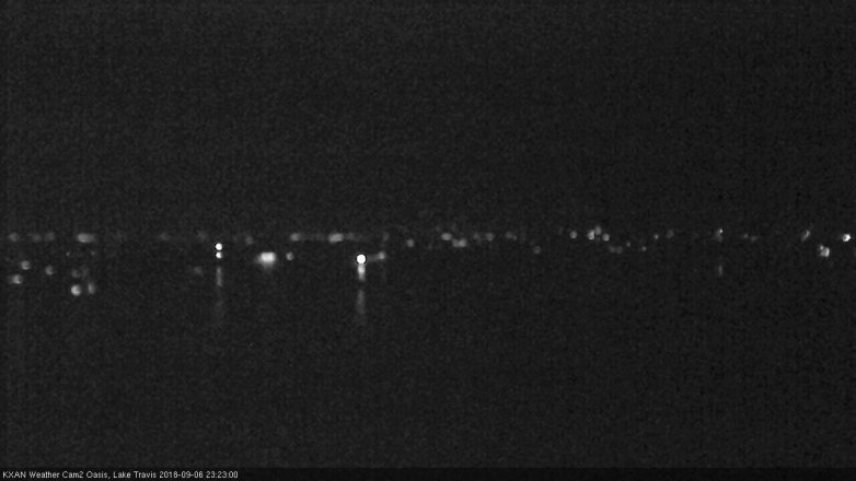 Lake Travis webcam, September 6, 2018 10:25 PM CT
