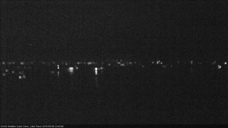 Lake Travis webcam, September 6, 2018 10:45 PM CT