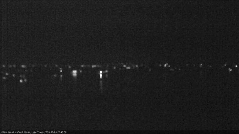 Lake Travis webcam, September 6, 2018 10:50 PM CT