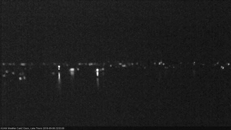 Lake Travis webcam, September 6, 2018 10:55 PM CT