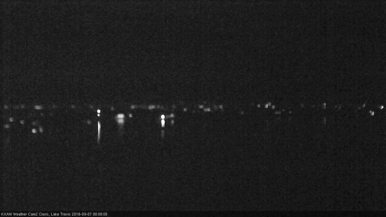 Lake Travis webcam, September 6, 2018 11:10 PM CT