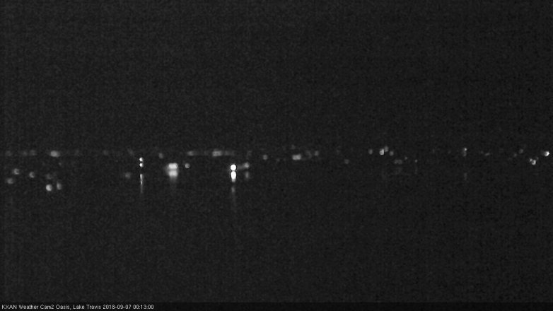 Lake Travis webcam, September 6, 2018 11:15 PM CT