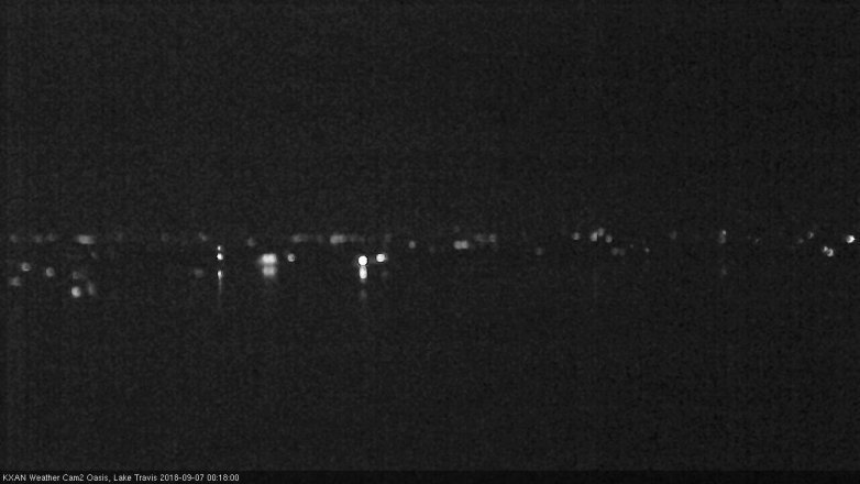 Lake Travis webcam, September 6, 2018 11:20 PM CT