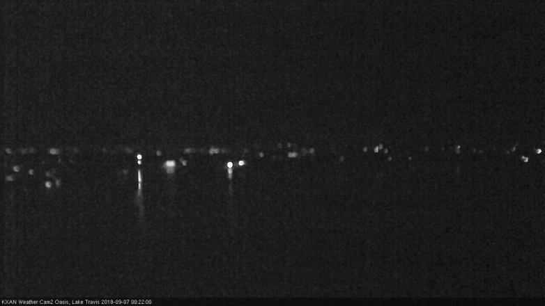 Lake Travis webcam, September 6, 2018 11:25 PM CT
