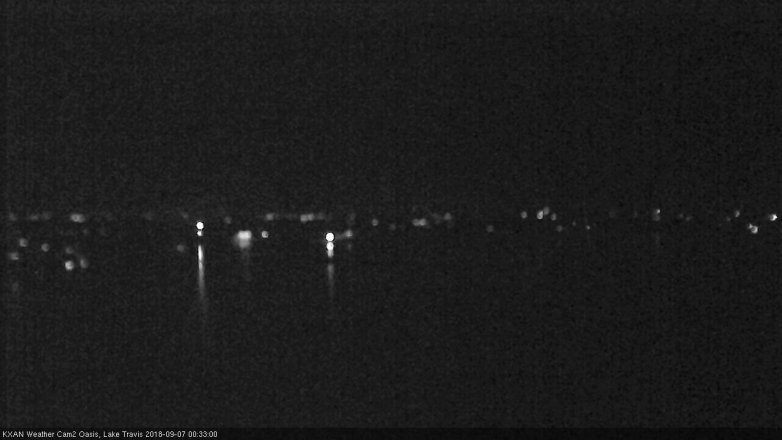 Lake Travis webcam, September 6, 2018 11:35 PM CT