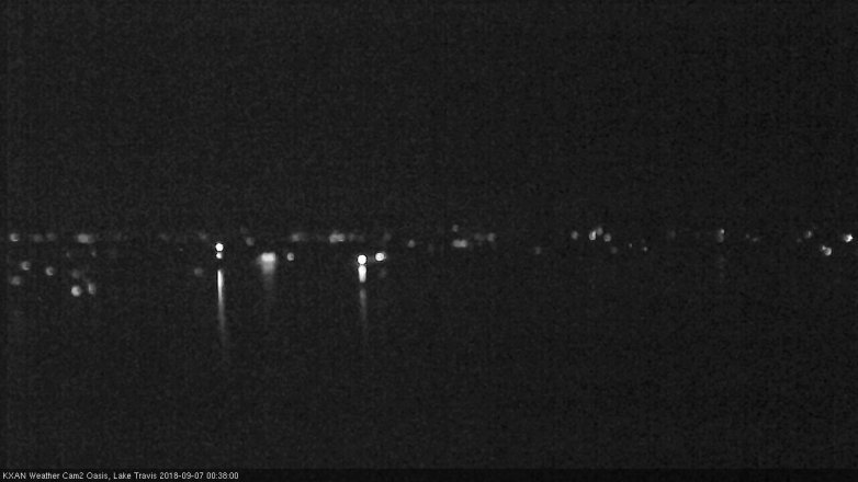 Lake Travis webcam, September 6, 2018 11:40 PM CT