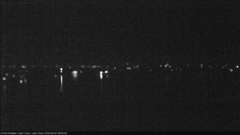 Lake Travis webcam, September 6, 2018 12:00 AM CT
