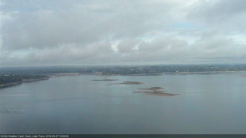 Lake Travis webcam, September 7, 2018 9:10 AM CT