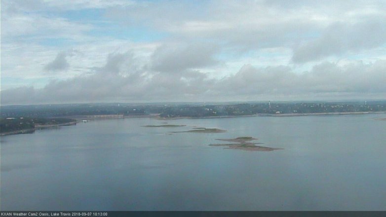 Lake Travis webcam, September 7, 2018 9:15 AM CT