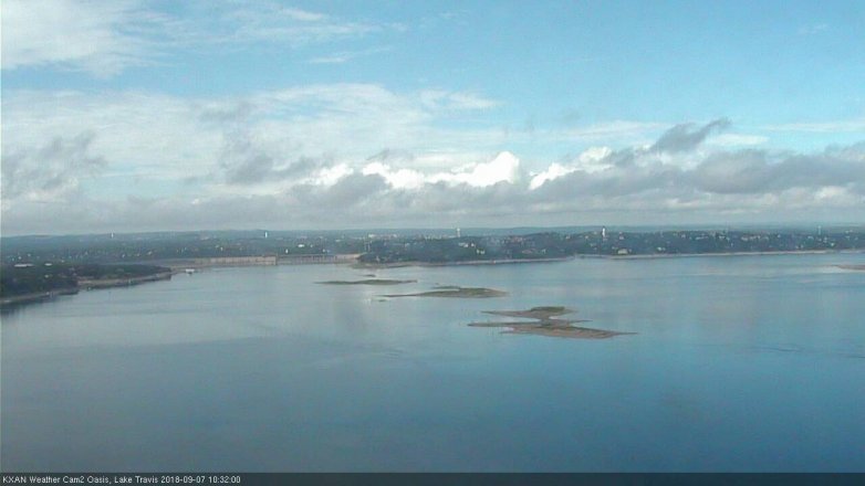 Lake Travis webcam, September 7, 2018 9:35 AM CT