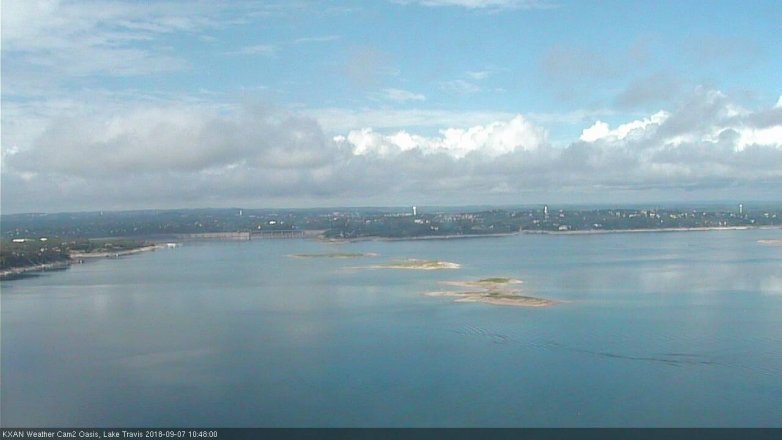 Lake Travis webcam, September 7, 2018 9:50 AM CT