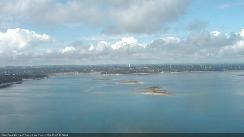 Lake Travis webcam, September 7, 2018 10:10 AM CT