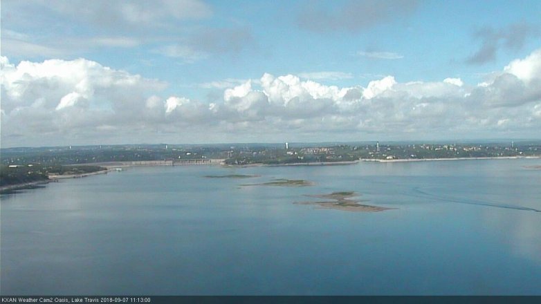 Lake Travis webcam, September 7, 2018 10:15 AM CT
