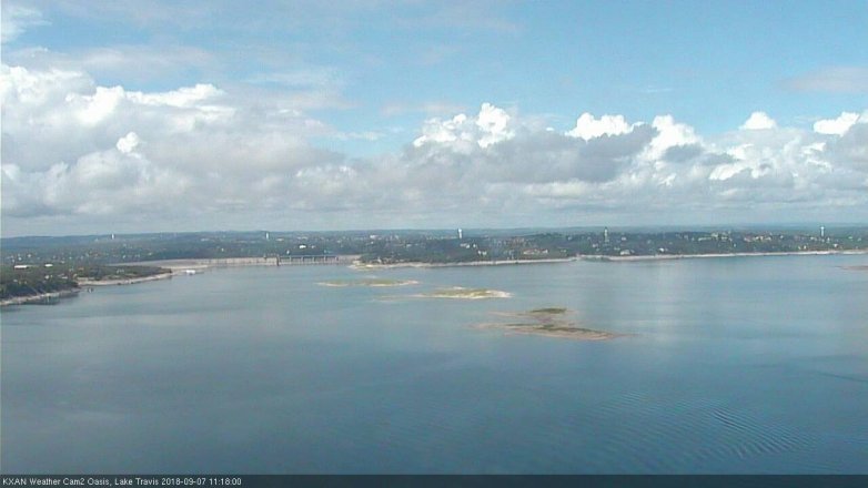Lake Travis webcam, September 7, 2018 10:20 AM CT