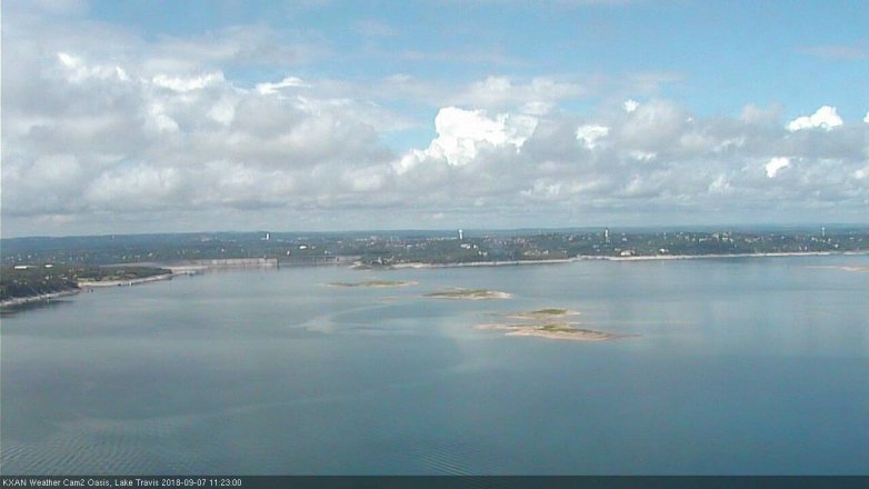 Lake Travis webcam, September 7, 2018 10:25 AM CT