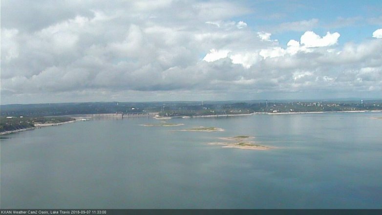 Lake Travis webcam, September 7, 2018 10:35 AM CT
